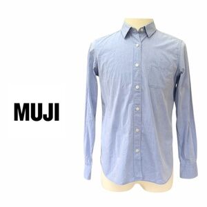 MUJI | Women’s Cotton Shirt – Light Blue – Size M